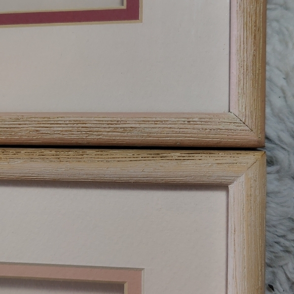 Vintage 2 Real Seashell Shadow Boxes Wooden Framed Wall Coastal Beach Art - Picture 8 of 9